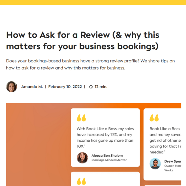 Asking For Reviews - A Blog Post By Abie Davis